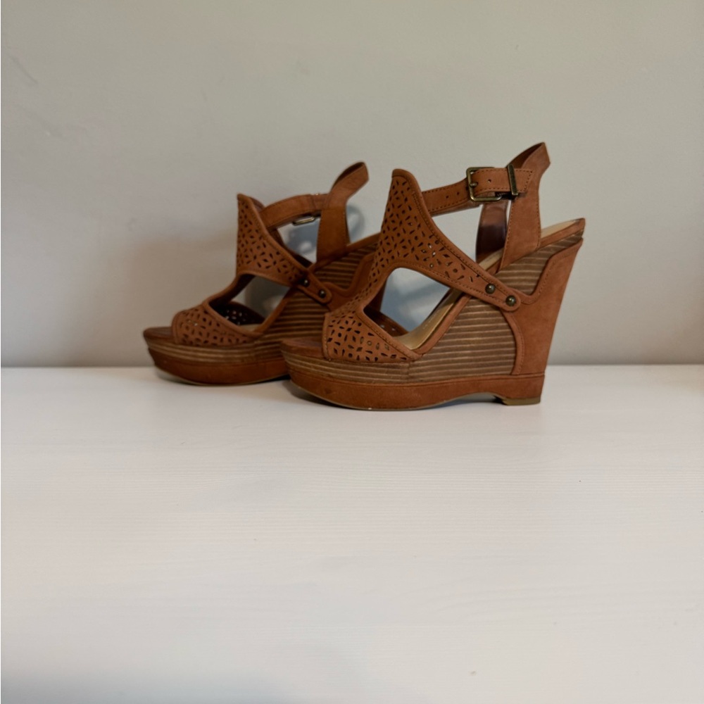 Brown Wedge Sandals